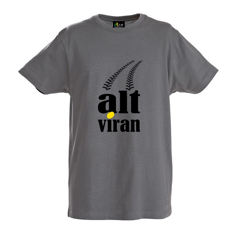 T-Shirt "alt viran" in gray